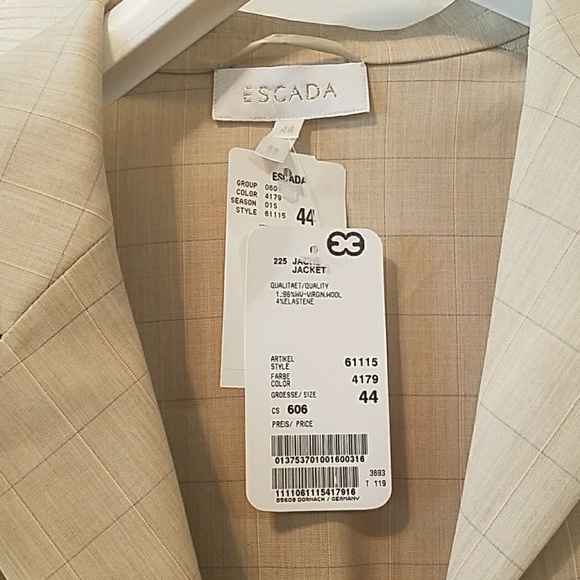 100% Authentic Escada Coat Jacket - Picture 5 of 6